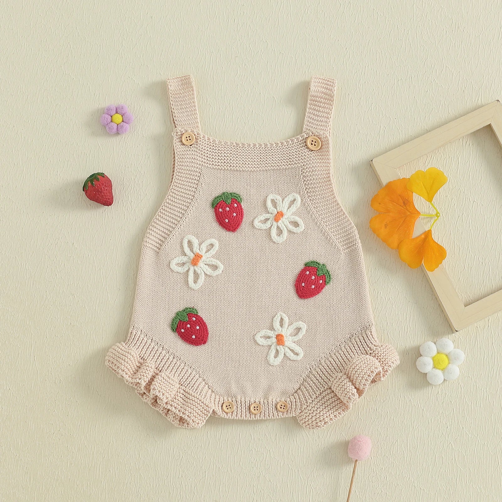 Baby Berry Knit Romper - Image 3