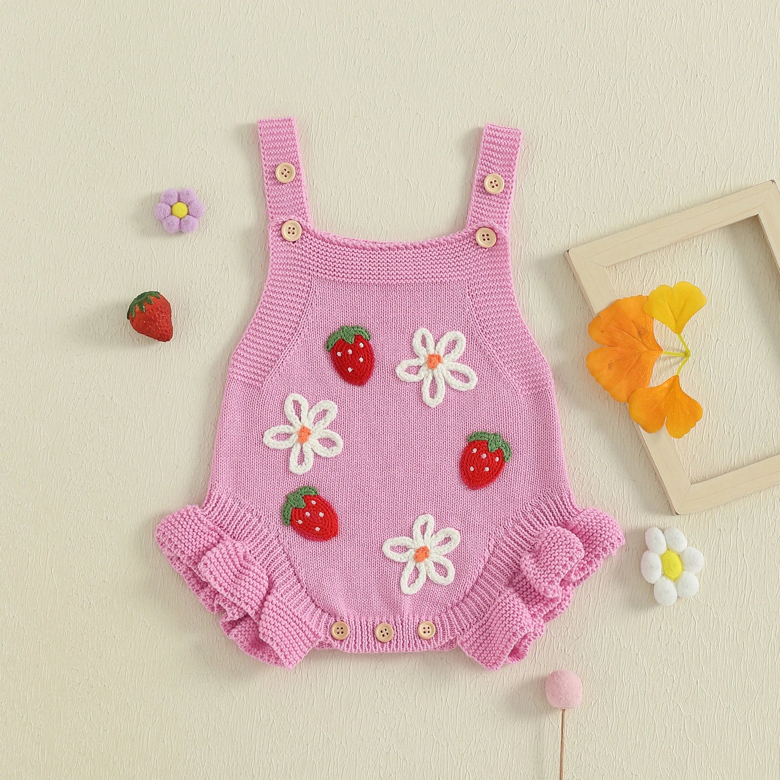 Baby Berry Knit Romper - Image 4