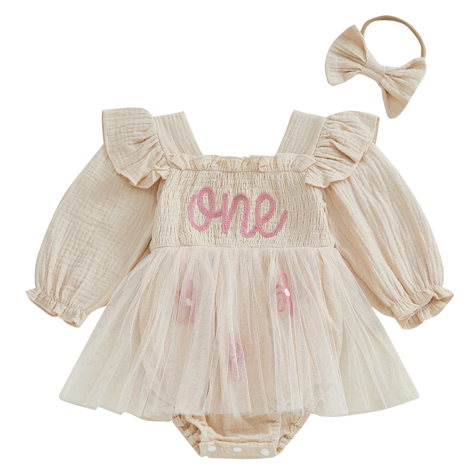 Boho Baby Birthday Romper - Image 8