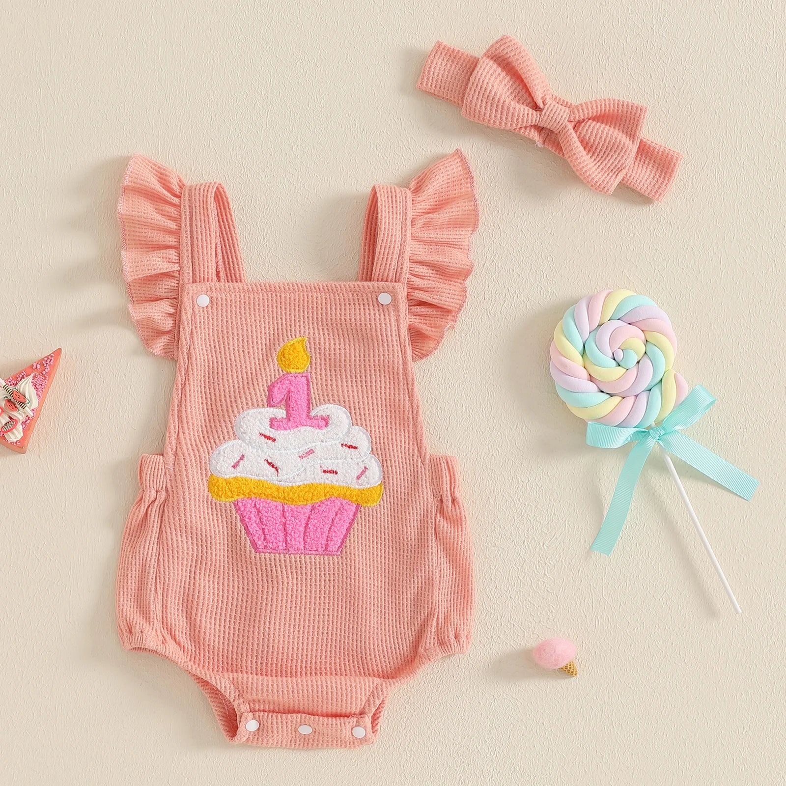 Cupcake Sprinkles Romper - Image 3