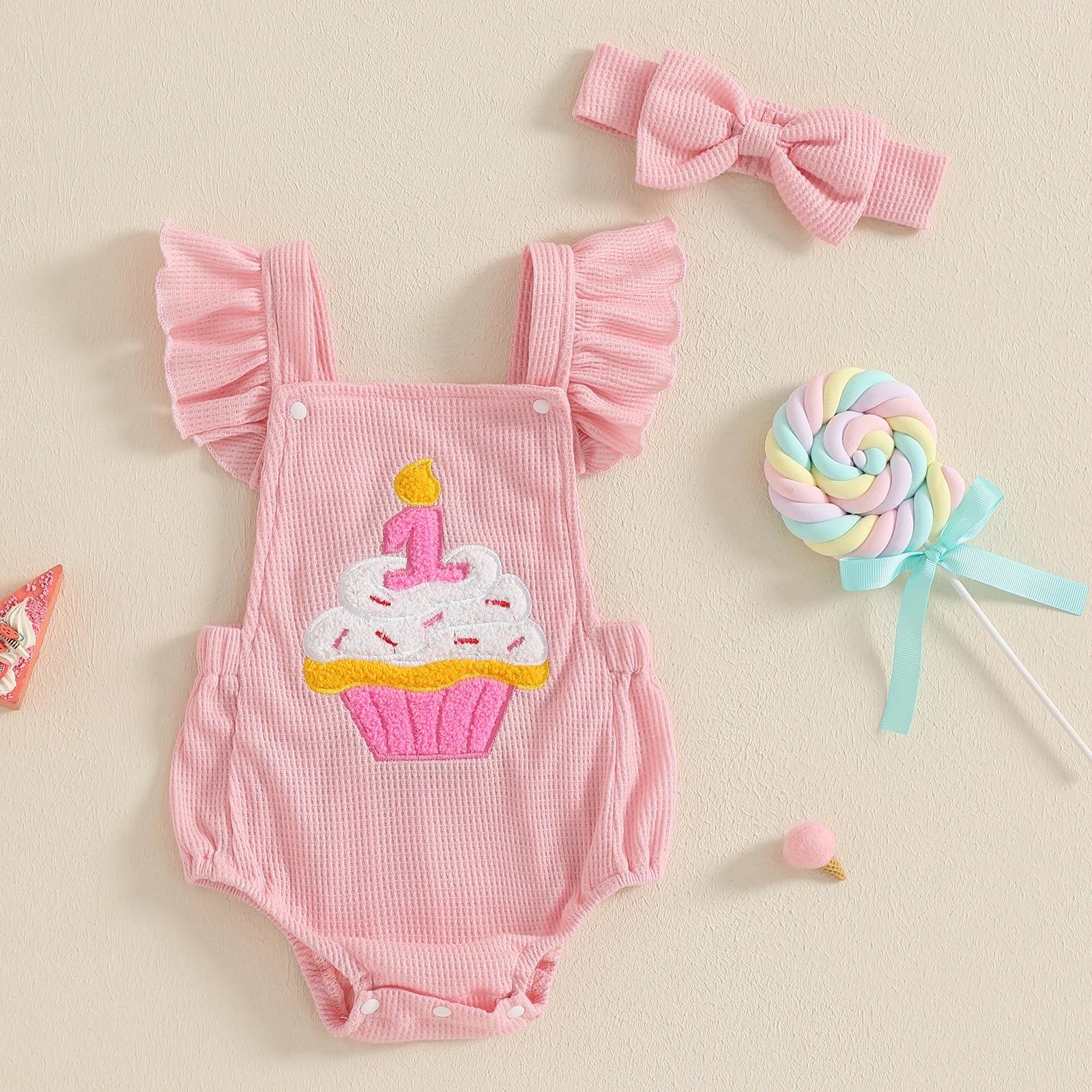 Cupcake Sprinkles Romper - Image 5