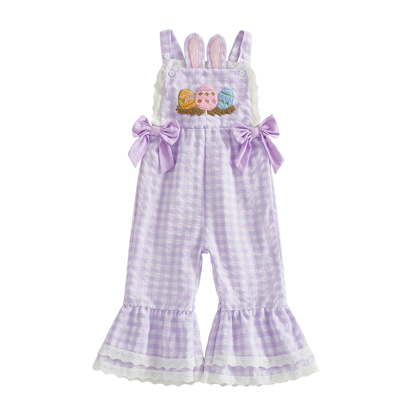 Easter Gingham Overalls - Image 6