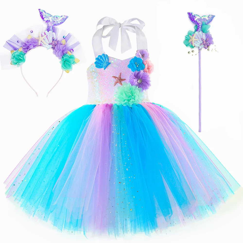 Floral Mermaid Dress - Image 7