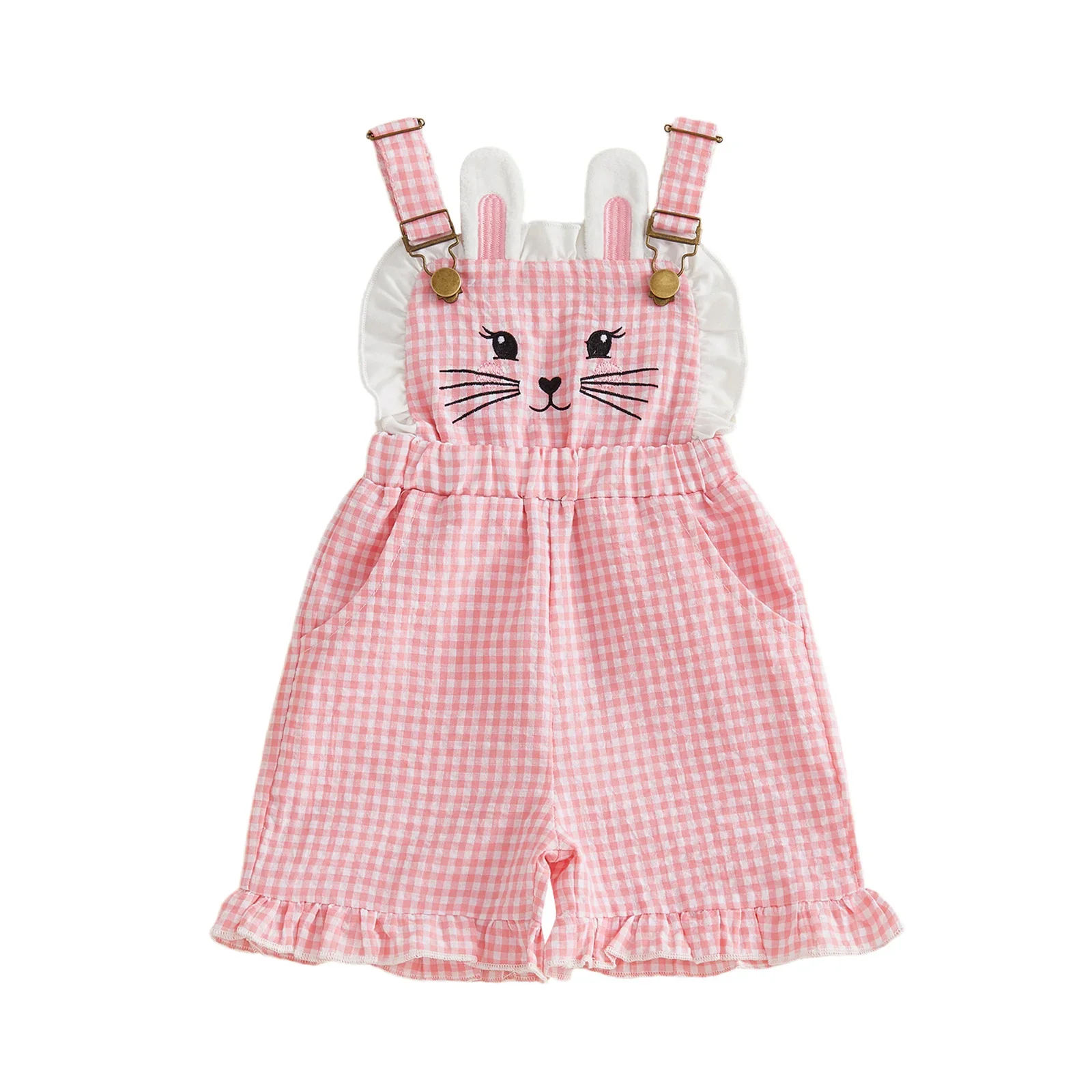 Gingham Bunny Dungarees - Image 5