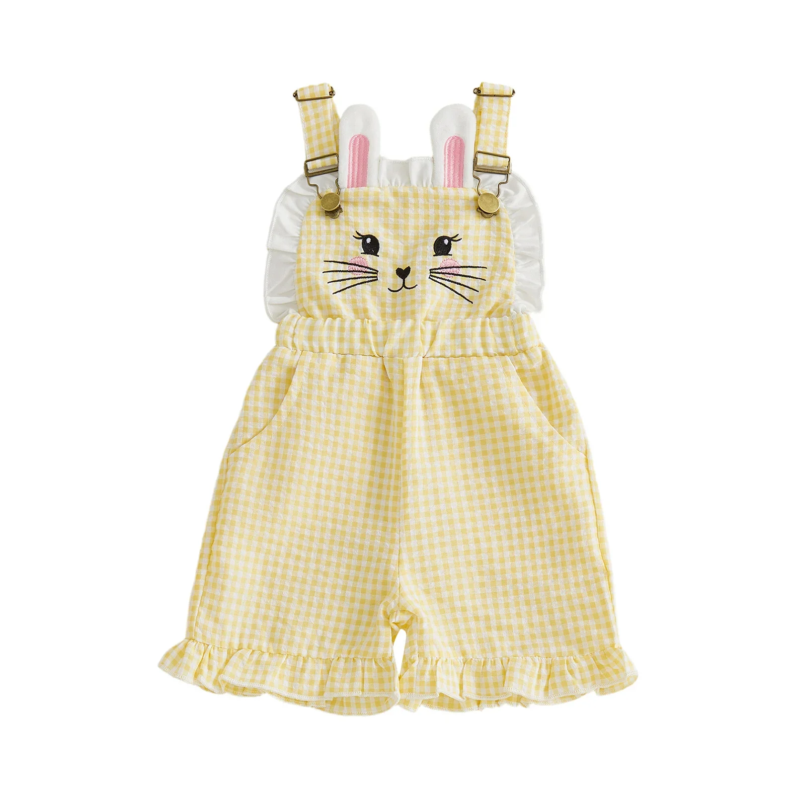 Gingham Bunny Dungarees - Image 6
