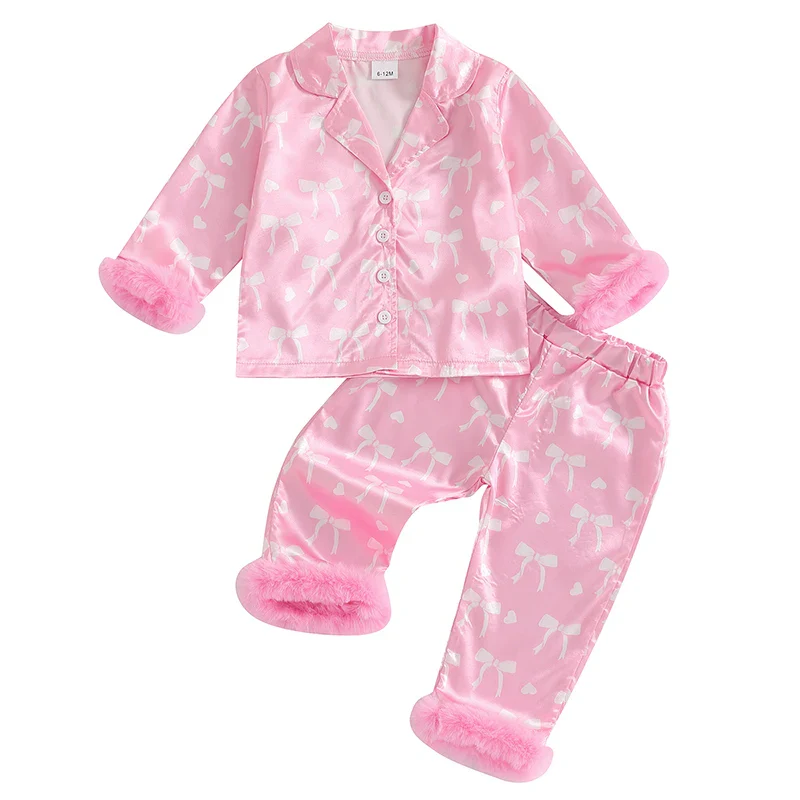 Little Bow Fluffy Pj's - Image 9