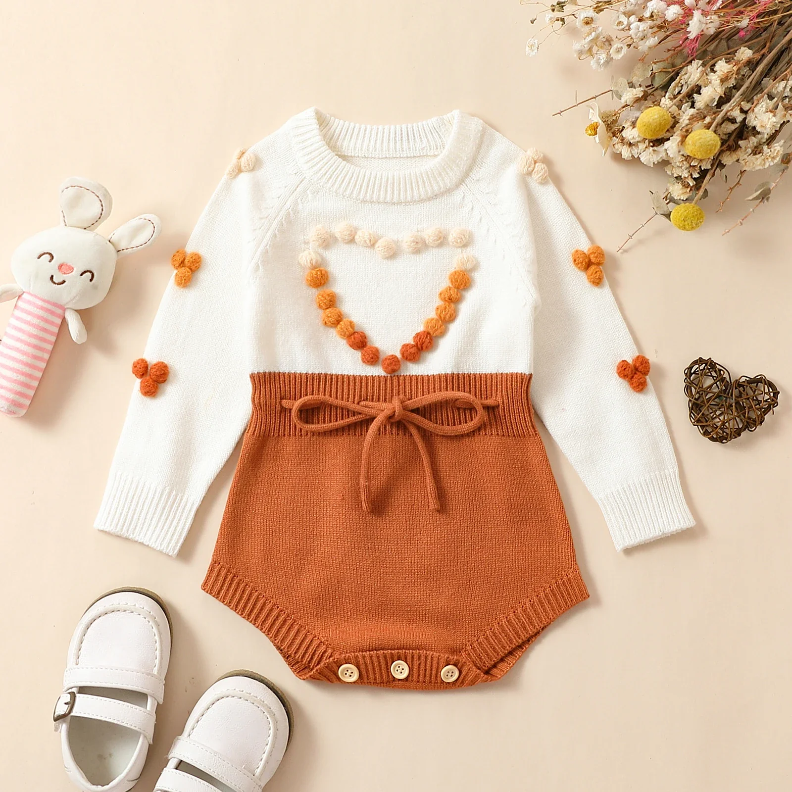Little Love Knitted Romper - Image 4