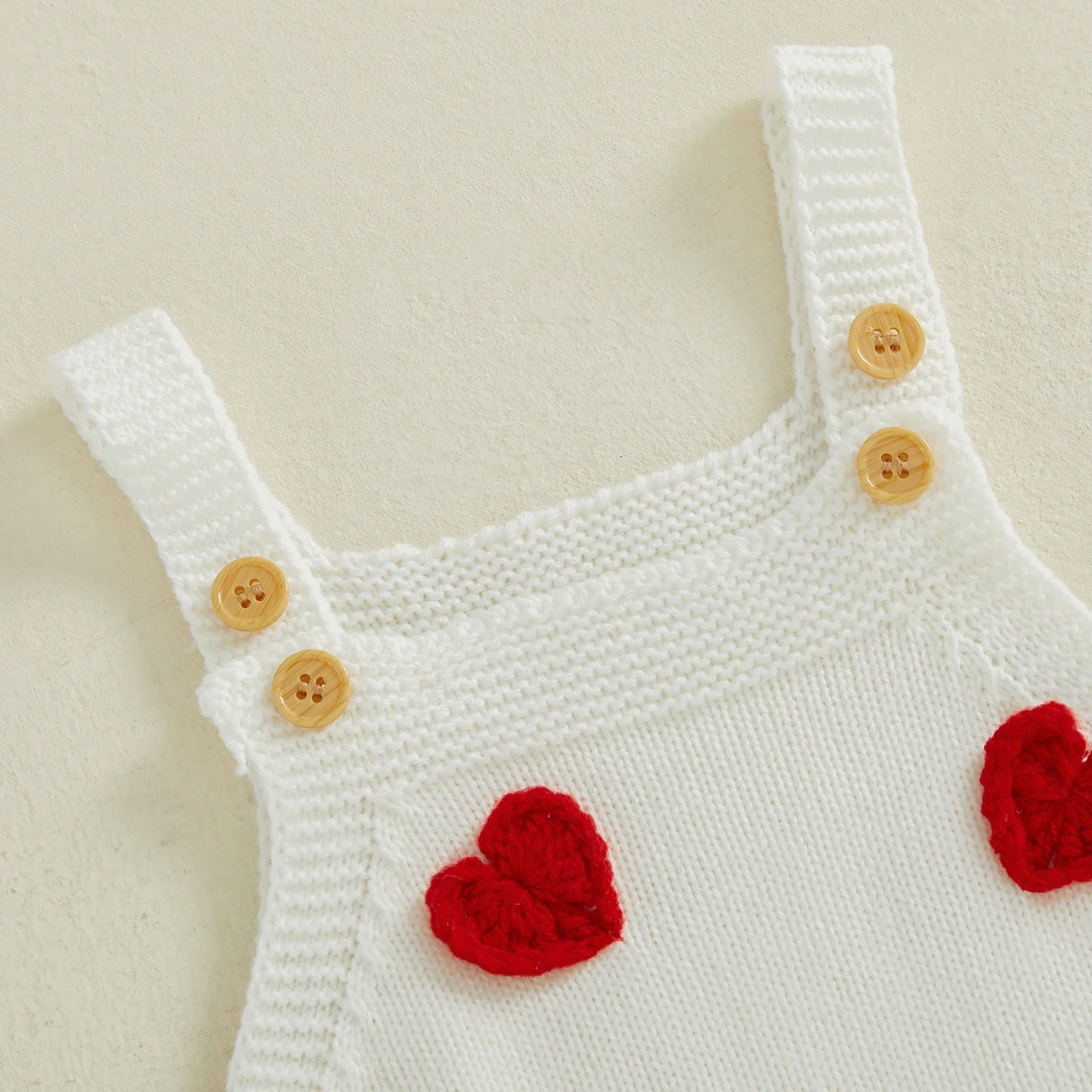 Love Knitted Vest Romper - Image 4