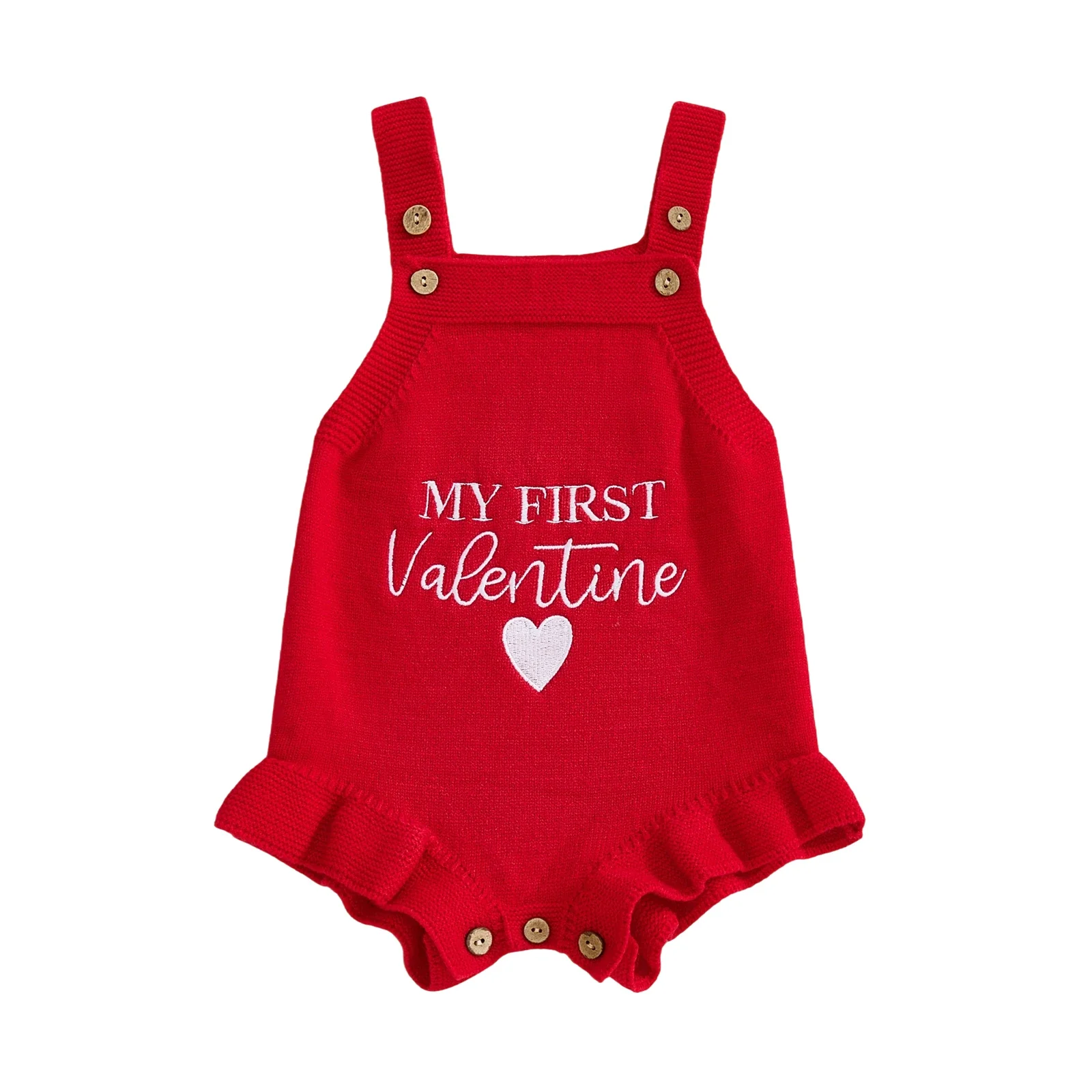 My First Valentines Knitter Romper - Image 4