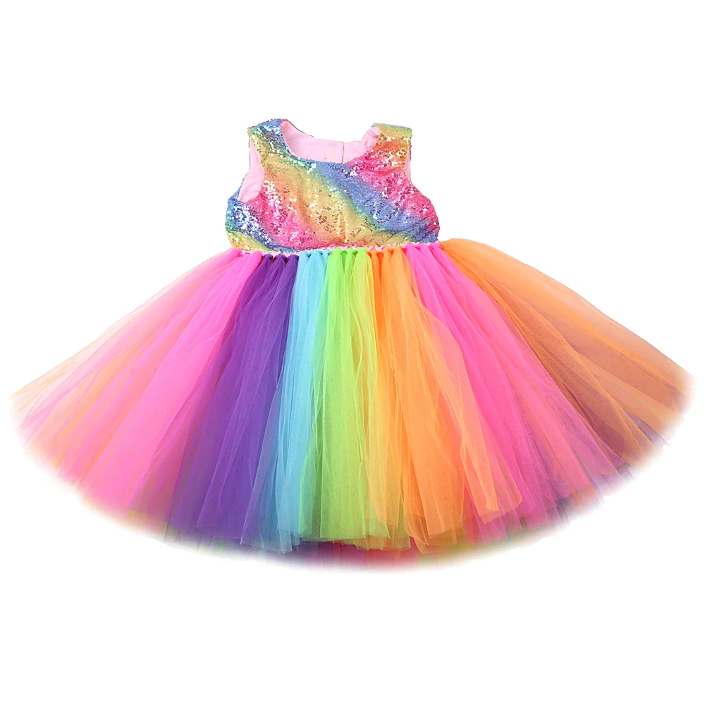 Rainbow Glitter Sparkles Dress - Image 4