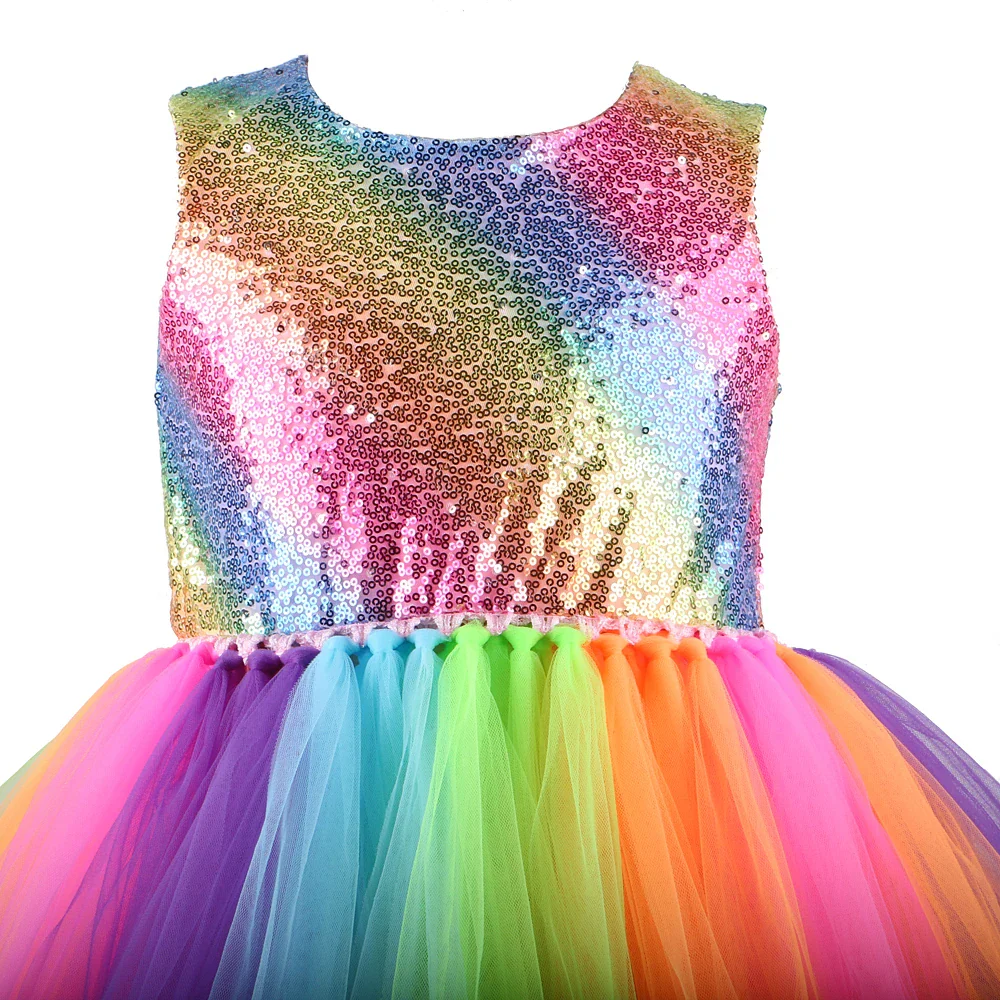 Rainbow Glitter Sparkles Dress - Image 5