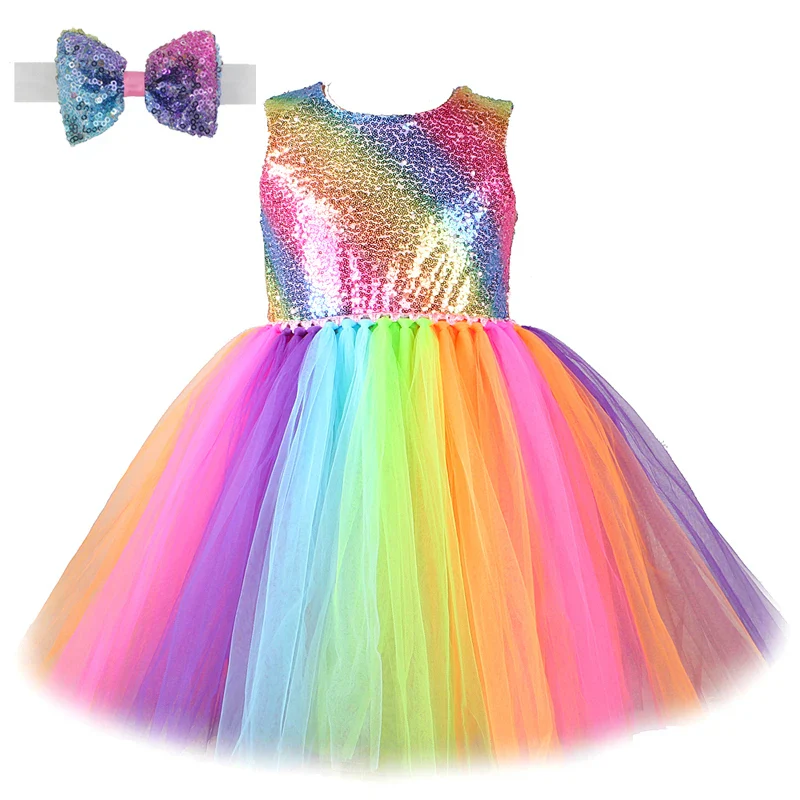 Rainbow Glitter Sparkles Dress - Image 7