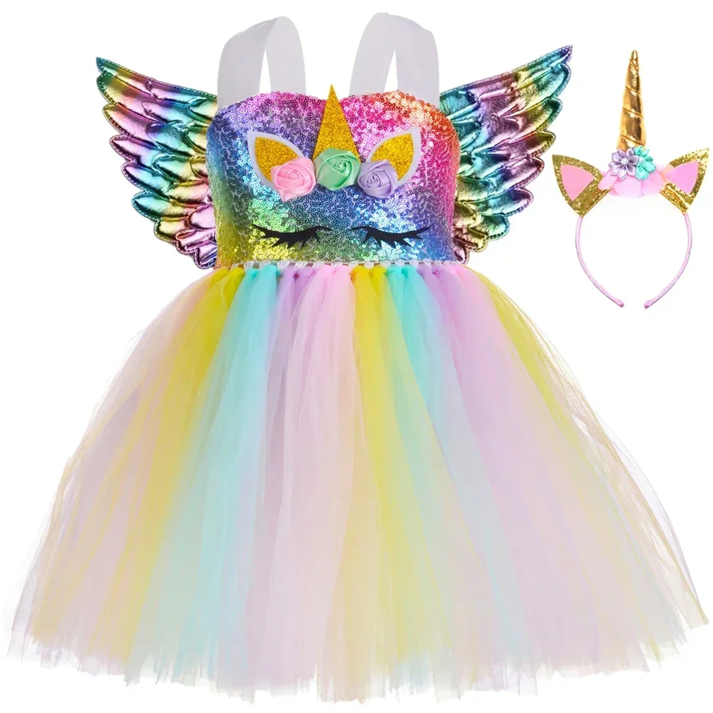 Rainbow Unicorn Dress - Image 2
