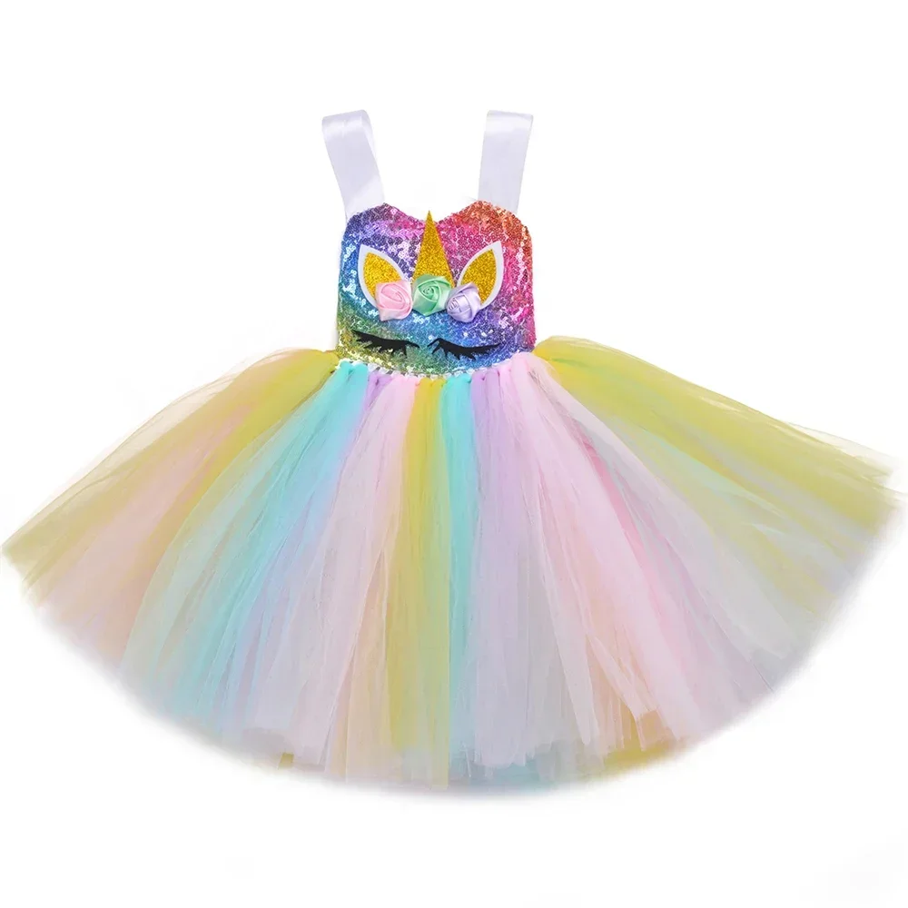 Rainbow Unicorn Dress - Image 6