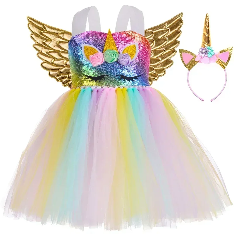 Rainbow Unicorn Dress - Image 9