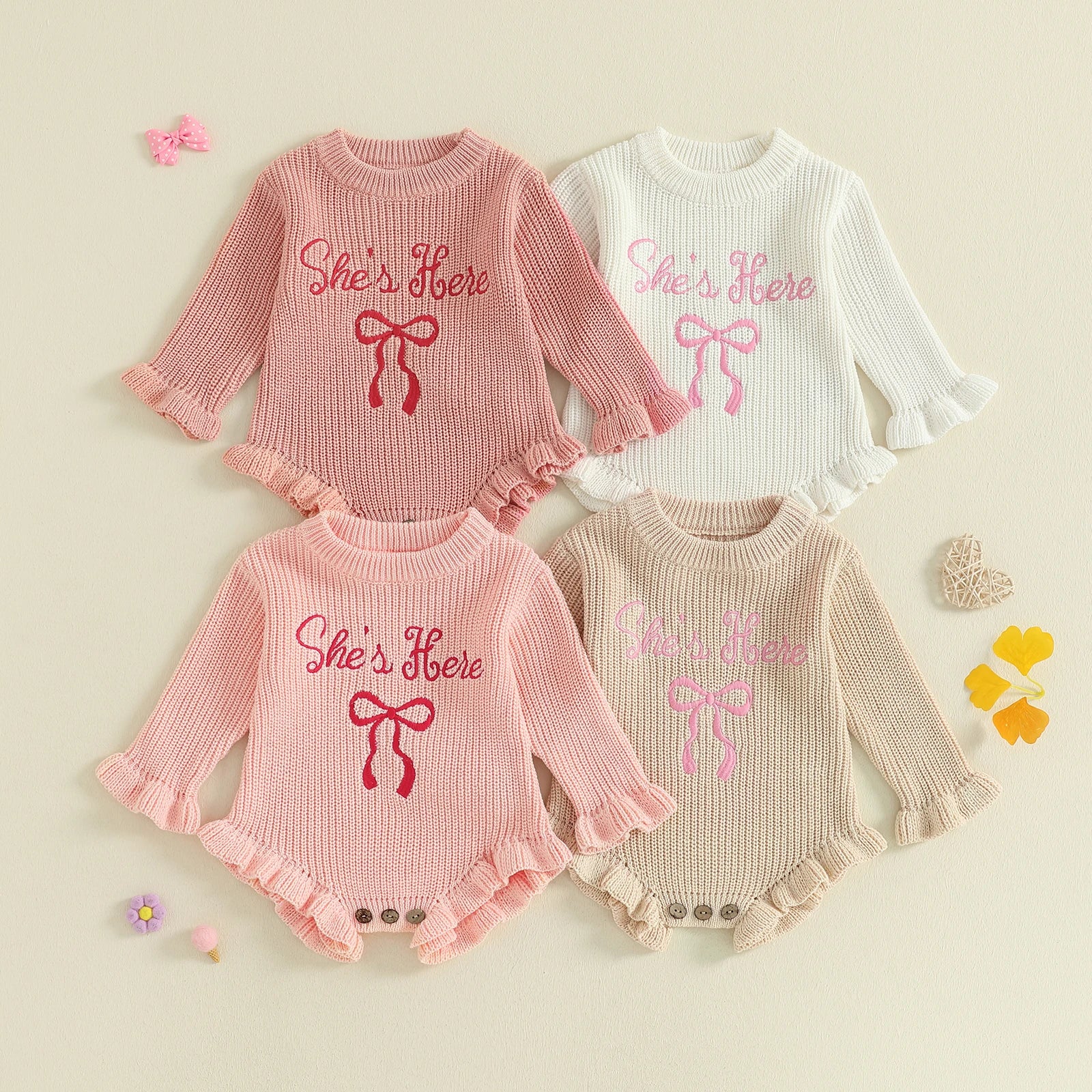 She's Here Romper